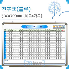 [디자인보드] 천후표-블루(일반,알루미늄) 500X700(mm)